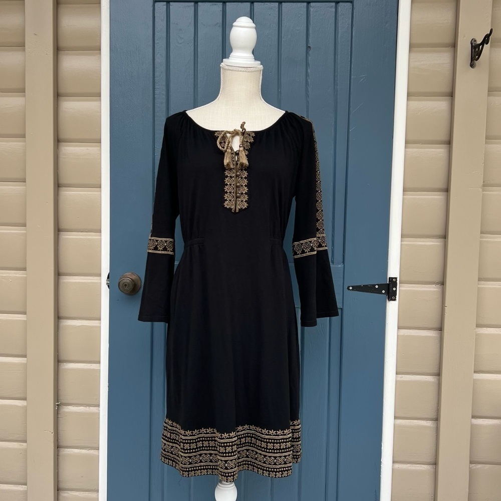 J. Jill Boho Embroidered Peasant Women Size Medium
